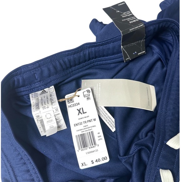 Adidas Entrada 22 Women's Training Pants Size XL Navy Blue Sports Joggers - Picture 11 of 14